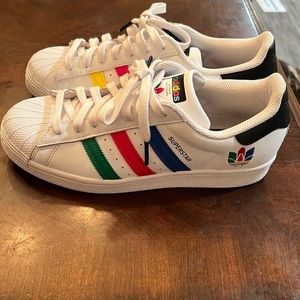 rainbow shell toe adidas